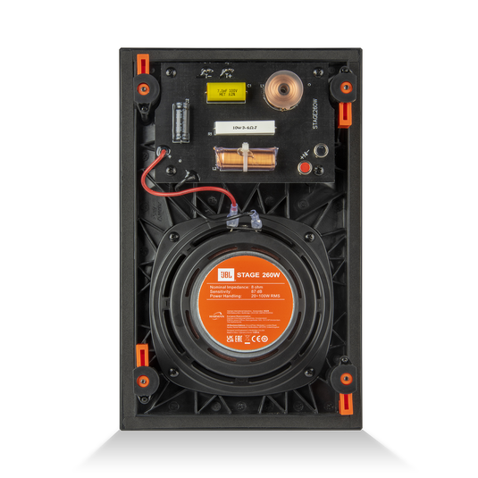 Stage 260W - Black - 2-way 6.5in (166mm) In-Wall Loudspeaker - Back image number null